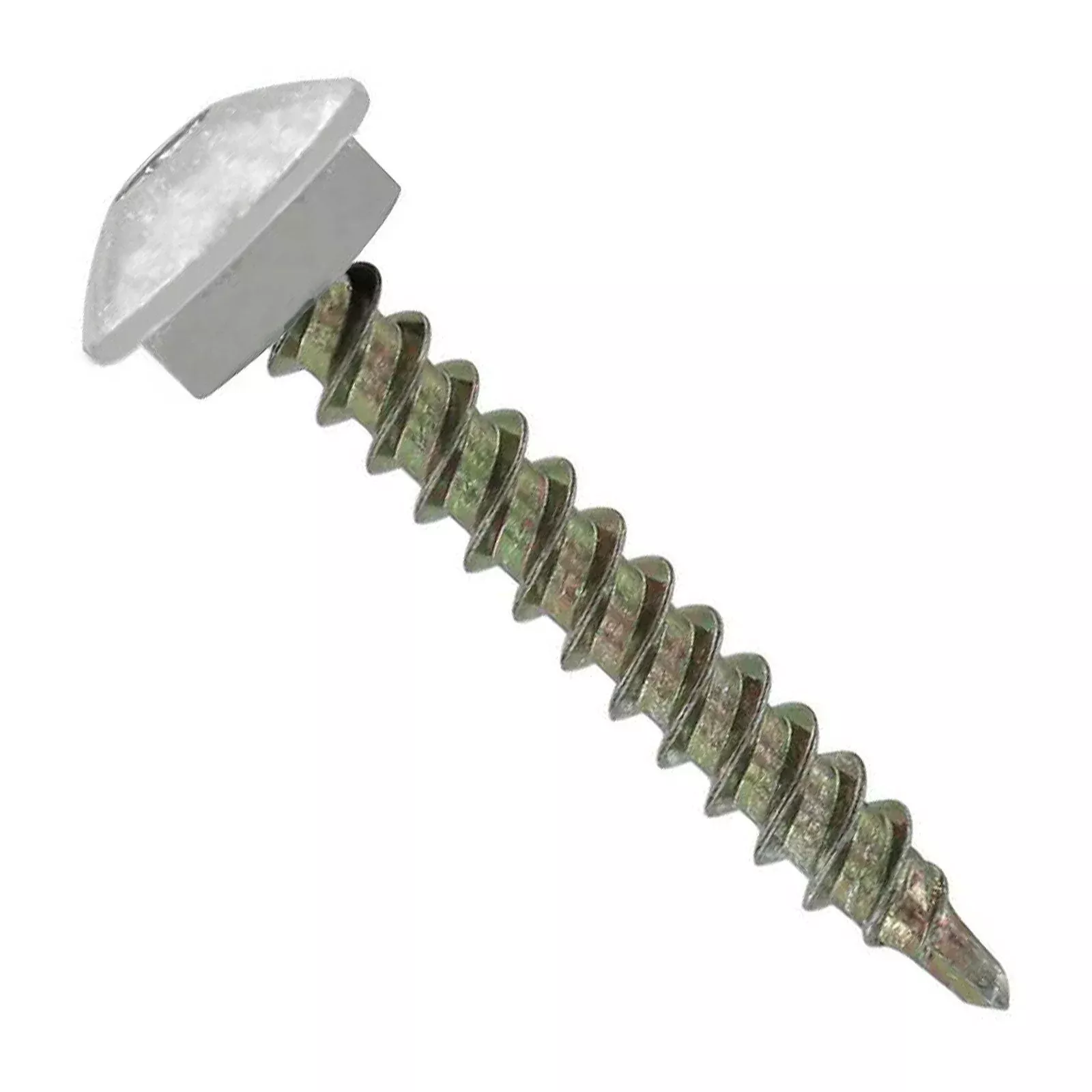 ST Fastening #10 x 1-1/2" Eclipse Woodbinder Metal Roofing Screw - Alamo White, Pkg 250