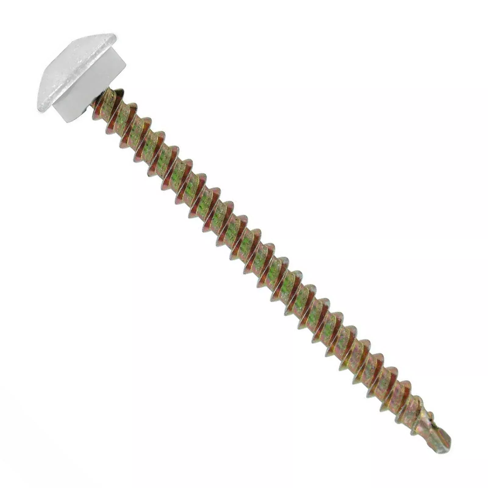 ST Fastening #10 x 2-1/2" Eclipse Woodbinder Metal Roofing Screw - Polar White, Pkg 250