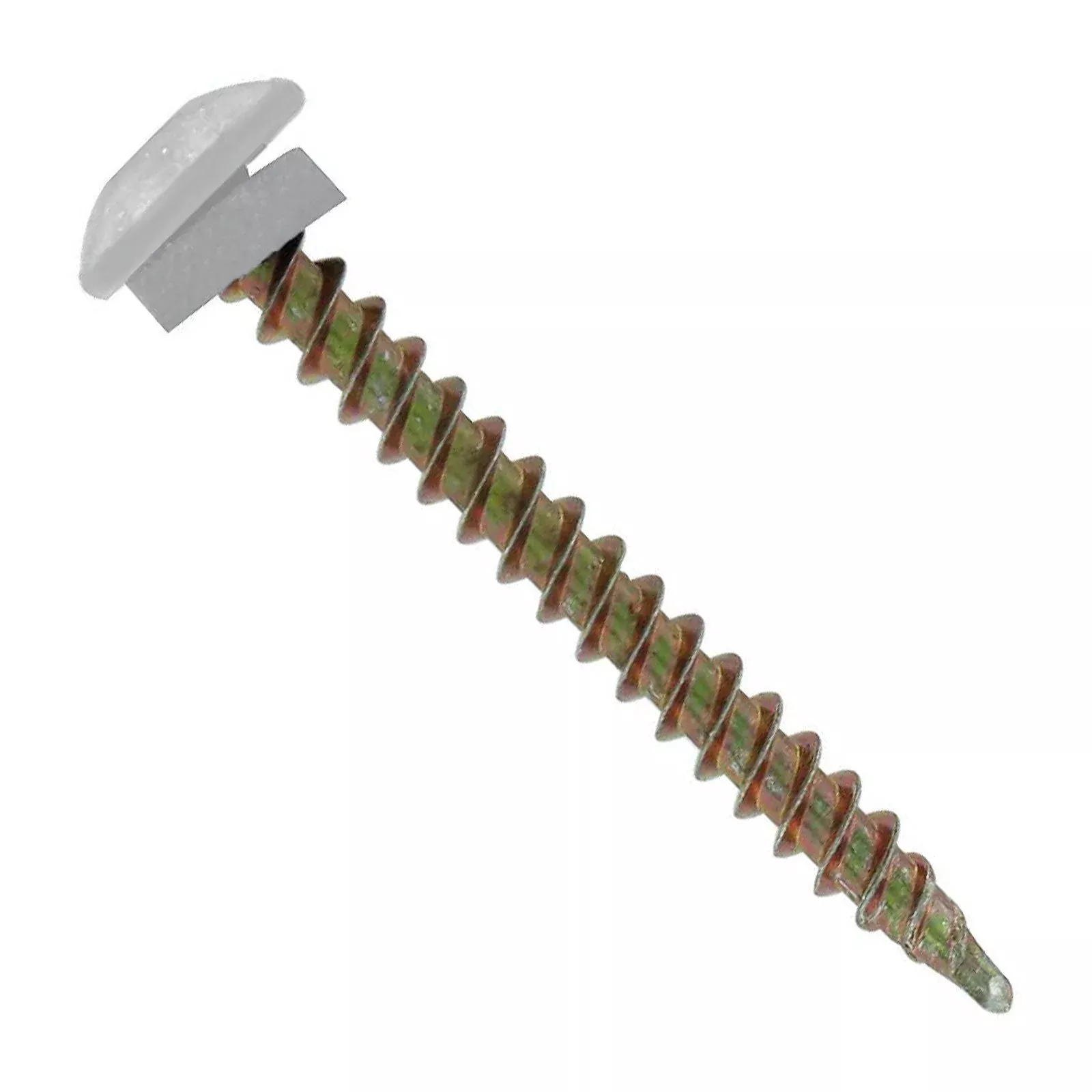 ST Fastening #10 x 2" Eclipse Woodbinder Metal Roofing Screw - Alamo White, Pkg 250