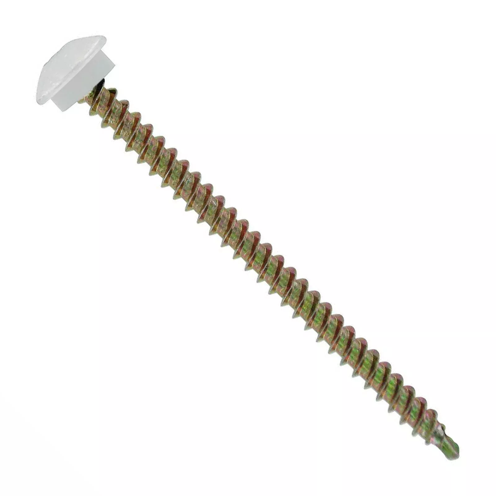 ST Fastening #10 x 3" Eclipse Woodbinder Metal Roofing Screw - Polar White, Pkg 250