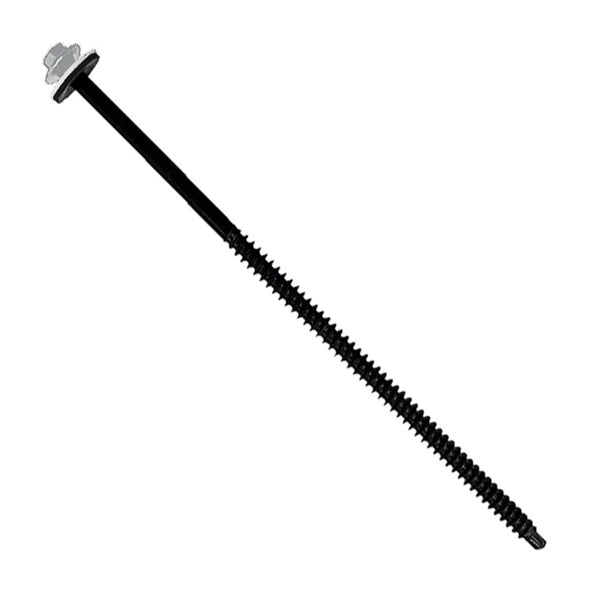 ST Fastening #12 X 6" InsulDrill Metal Roofing Screw - Alamo White, Pkg 100