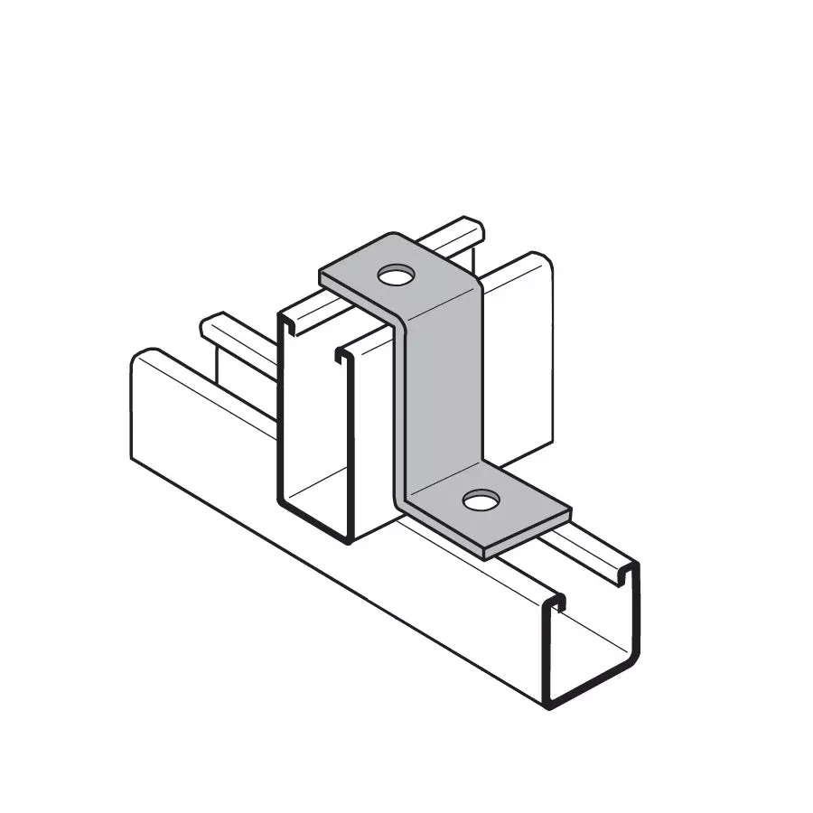 Z Fitting For 1-5/8" Channel Height - 304 Stainless Steel