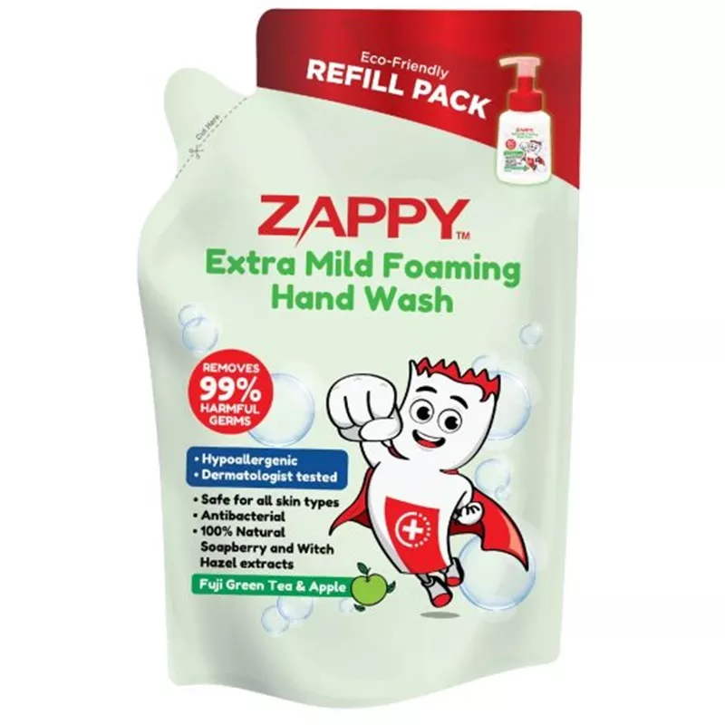 ZAPPY EXTRA MILD FOAMING HAND WASH REFILL - 250ML