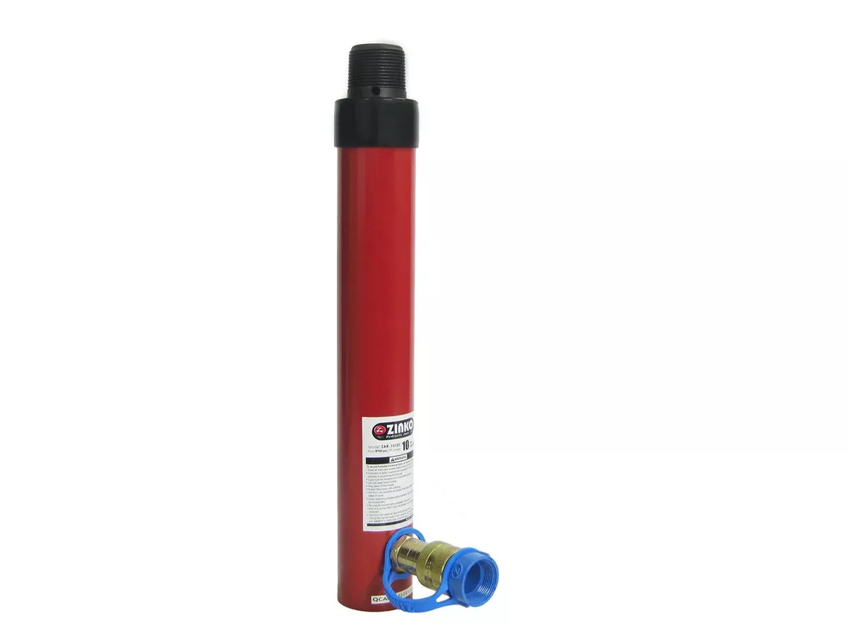 ZAR-1010T: 10 Ton 10" Stroke, Threaded Single-Acting Cylinder